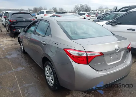 2016 Toyota Corolla Le из США, поврежденный, VIN 2T1BURHE4GC677781